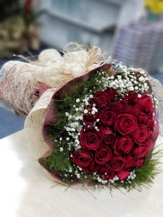 25 Kırmızı Gül Buketi - İzmir Çiçekçi