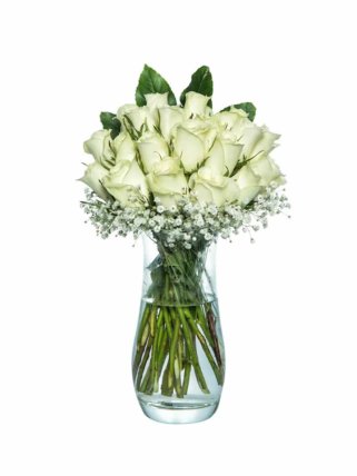 Vazoda 25 Beyaz Gül, İzmir çiçekçi